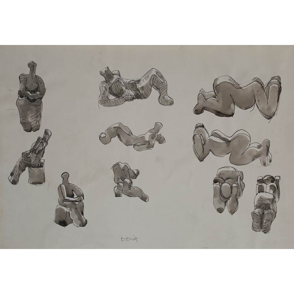 Studies for Seated, Reclining & Kneeling Figures